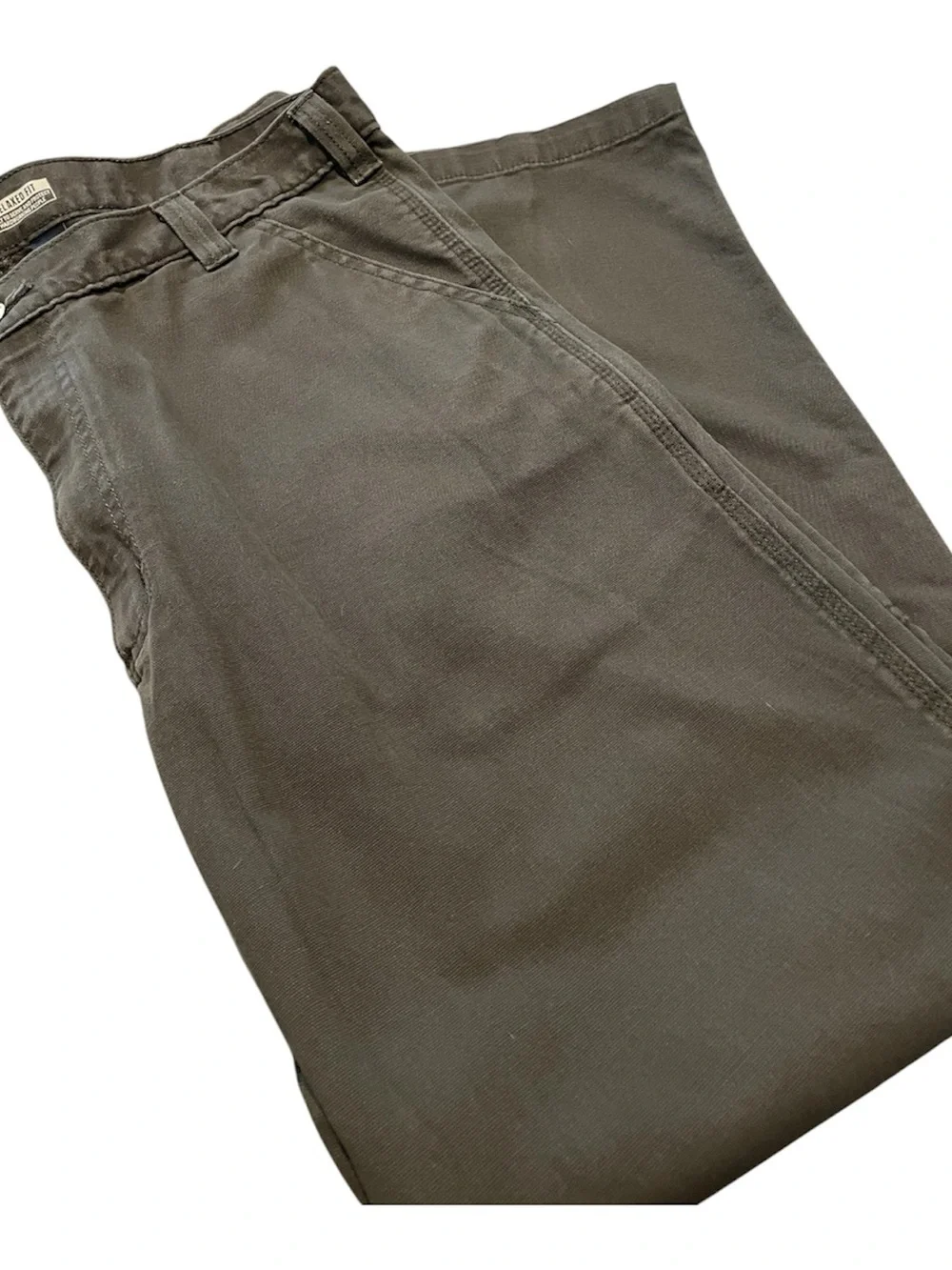 Carhartt Rugged Flex Relaxed Fit Canvas Work Pants in Dark Gray